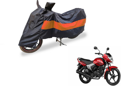 Auto Hub Two Wheeler Cover for Yamaha(Saluto, Black, Orange)