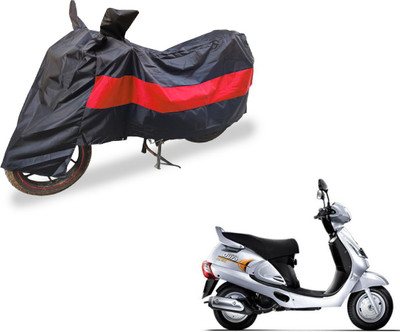 Auto Hub Two Wheeler Cover for Mahindra(Duro, Black, Red)