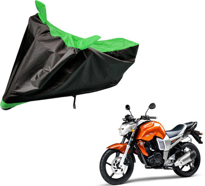 Auto Hub Two Wheeler Cover for Yamaha(FZ16, Black, Green)