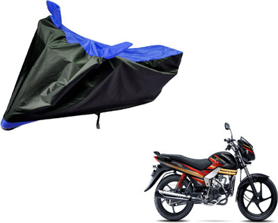 Auto Hub Two Wheeler Cover for Mahindra(Centuro, Black, Blue)