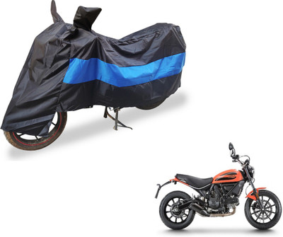 Amanzo Two Wheeler Cover for Ducati(Scrambler, Black, Blue)