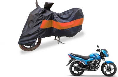 Amanzo Two Wheeler Cover for TVS(Victor New, Black, Orange)