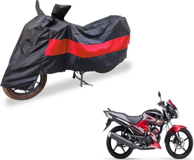 Auto Hub Two Wheeler Cover for Yamaha(SS 125, Black, Red)
