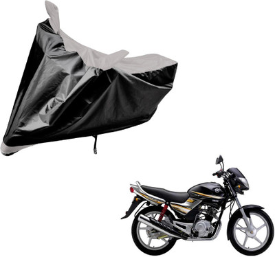 Auto Hub Two Wheeler Cover for Yamaha(Libero, Black, Silver)
