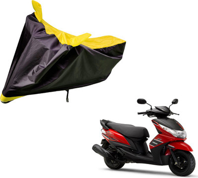 Auto Hub Two Wheeler Cover for Yamaha(Ray Z, Black, Yellow)