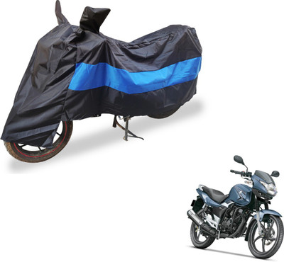 Auto Hub Two Wheeler Cover for Suzuki(GS 150R, Black, Blue)