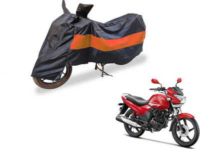 Auto Hub Two Wheeler Cover for Hero(Achiever, Black, Orange)
