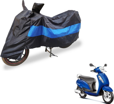 Auto Hub Two Wheeler Cover for Suzuki(Access, Black, Blue)