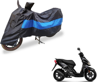 Auto Hub Two Wheeler Cover for Yamaha(Jog R, Black, Blue)