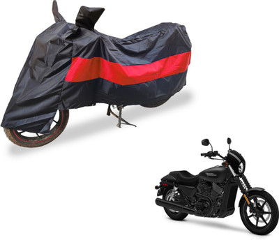 Amanzo Two Wheeler Cover for Harley Davidson(Black, Red)