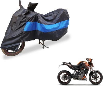 Auto Hub Two Wheeler Cover for KTM(Duke 200, Black, Blue)