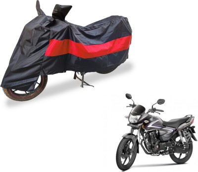 Auto Hub Two Wheeler Cover for Honda(CB Shine, Black, Red)