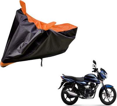 Amanzo Two Wheeler Cover for Bajaj(Discover, Black, Orange)
