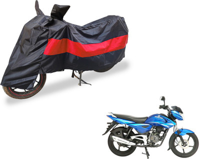 Amanzo Two Wheeler Cover for Bajaj(Black, Red)