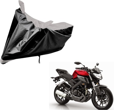 Amanzo Two Wheeler Cover for Suzuki(Gixxer, Black, Silver)