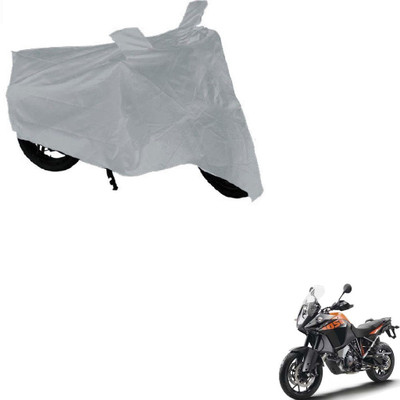 AuTO ADDiCT Waterproof Two Wheeler Cover for KTM(Silver)