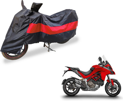 Amanzo Two Wheeler Cover for Ducati(Multistrada, Black, Red)