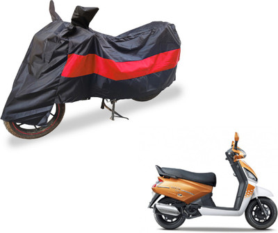 Auto Hub Two Wheeler Cover for Mahindra(Gusto, Black, Red)