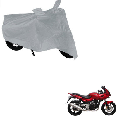 KOZDIKO Two Wheeler Cover for Bajaj(Pulsar 200 NS DTS-i, Silver)