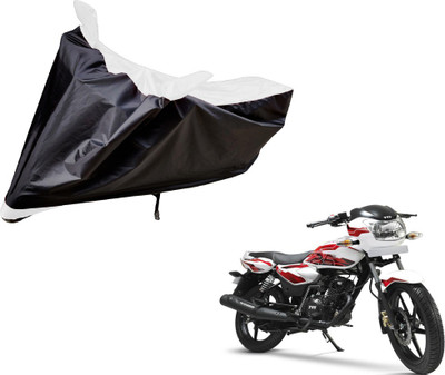 Auto Hub Two Wheeler Cover for TVS(Phoenix 125, Black, White)