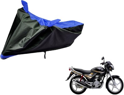 Auto Hub Two Wheeler Cover for Yamaha(Libero, Black, Blue)