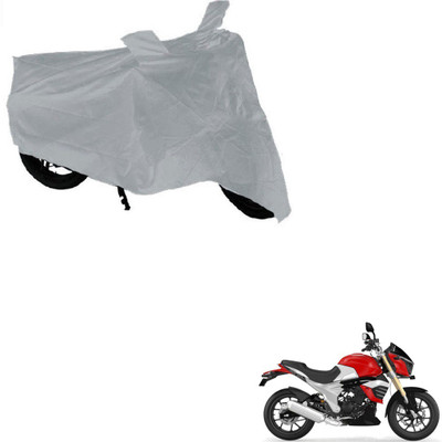 AuTO ADDiCT Waterproof Two Wheeler Cover for Mahindra(Mojo, Silver)