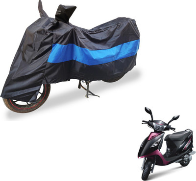 Auto Hub Two Wheeler Cover for TVS(Streek, Black, Blue)