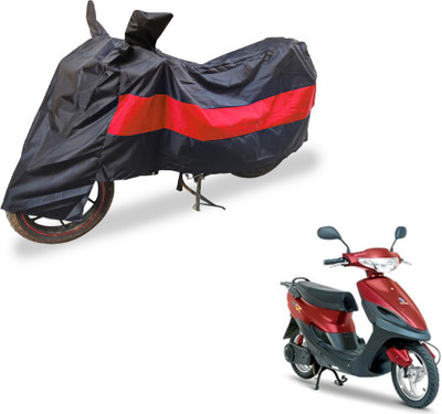 Auto Hub Two Wheeler Cover for Universal For Bike(Yo Spark, Black, Red)