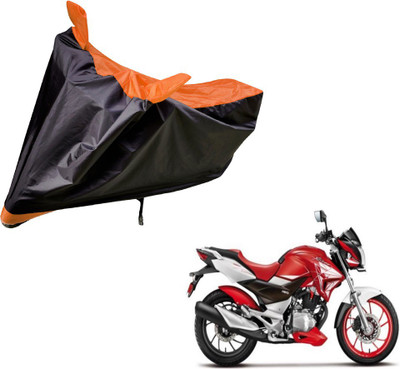 Amanzo Two Wheeler Cover for Hero(Xtreme, Black, Orange)