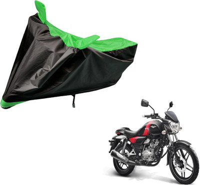 Amanzo Two Wheeler Cover for Bajaj(V 150, Black, Green)