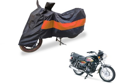 Flipkart SmartBuy Two Wheeler Cover for TVS(Max 4R, Black, Orange)