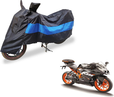 Auto Hub Two Wheeler Cover for KTM(RC 200, Black, Blue)