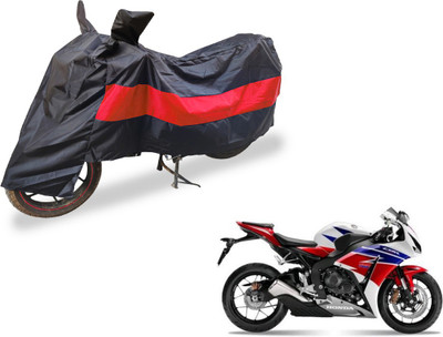 Auto Hub Two Wheeler Cover for Honda(CBR 1000RR, Black, Red)