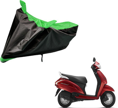 Auto Hub Two Wheeler Cover for Honda(Activa 125, Black, Green)