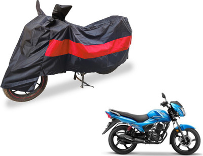Auto Hub Two Wheeler Cover for TVS(Victor New, Black, Red)