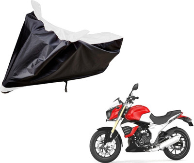Auto Hub Two Wheeler Cover for Mahindra(Mojo, Black, White)
