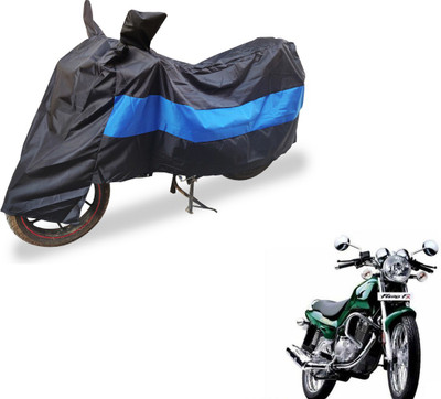 Amanzo Two Wheeler Cover for TVS(Fiero F2, Black, Blue)