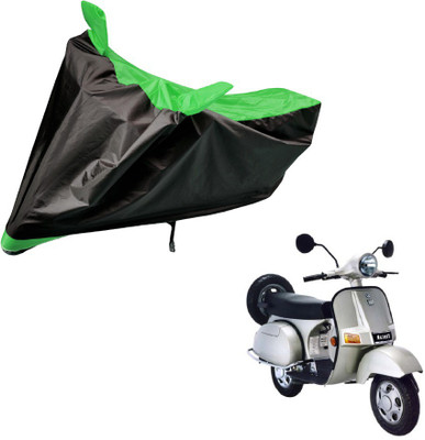 Auto Hub Two Wheeler Cover for Bajaj(Black, Green)
