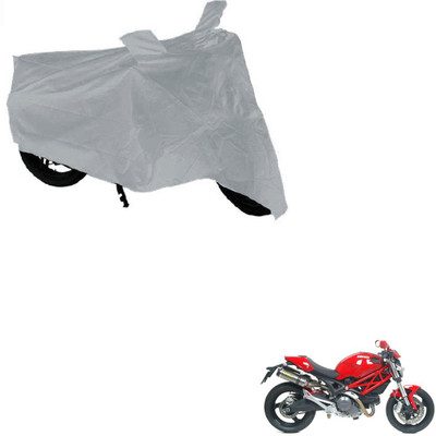 AuTO ADDiCT Waterproof Two Wheeler Cover for Ducati(Monster 796 S2R, Silver)