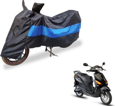 Auto Hub Two Wheeler Cover for Hero(Electric Optima, Black, Blue)