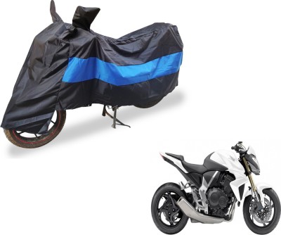 Amanzo Two Wheeler Cover for Honda(CB 1000R, Black, Blue)