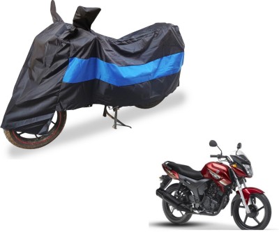 Auto Hub Two Wheeler Cover for Yamaha(SZ X, Black, Blue)