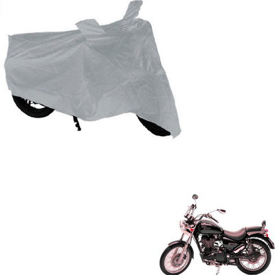 AuTO ADDiCT Waterproof Two Wheeler Cover for Royal Enfield(Thunderbird 500, Silver)