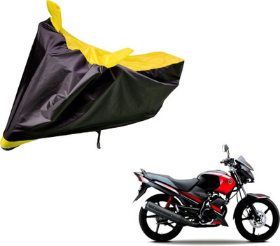 Auto Hub Two Wheeler Cover for Yamaha(Gladiator, Black, Yellow)