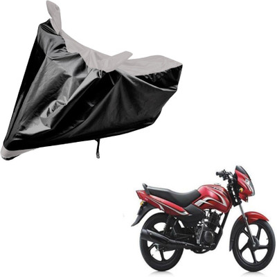 Amanzo Two Wheeler Cover for TVS(Sport, Black, Silver)