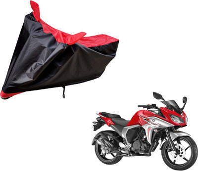 Amanzo Two Wheeler Cover for Yamaha(Fazer, Black, Red)