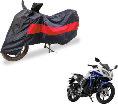 Auto Hub Two Wheeler Cover for Yamaha(Fazer, Black, Red)
