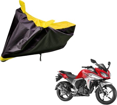 Auto Hub Two Wheeler Cover for Yamaha(Fazer, Black, Yellow)