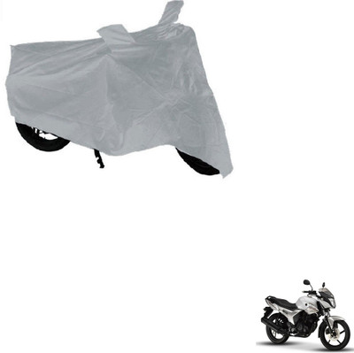 AuTO ADDiCT Waterproof Two Wheeler Cover for Yamaha(SZ R, Silver)