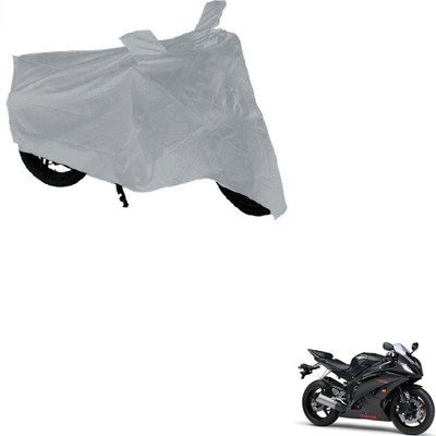 AuTO ADDiCT Waterproof Two Wheeler Cover for Yamaha(YZF R1, Silver)